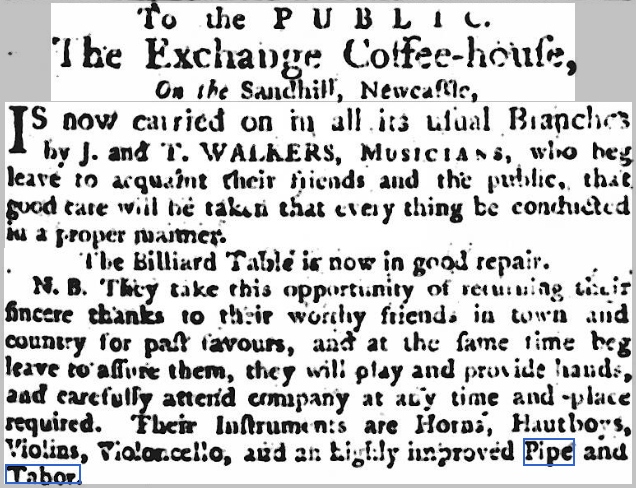 1772 band advertisement