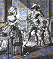 Harlequin and children