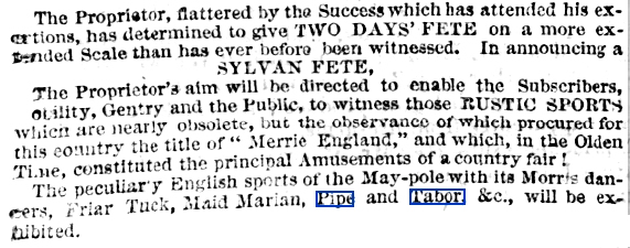 1845 decline of rustic sports
