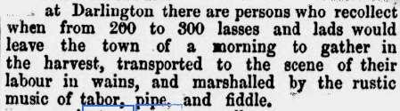 1850 travelling to collect the harvest: