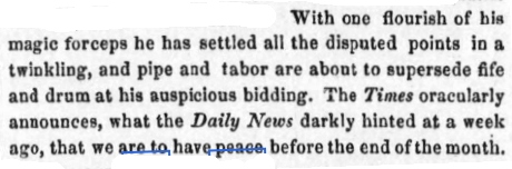 1856 newspaper cutting
