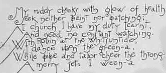 1890's romantic poem