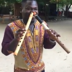 Tanzania double nose pipes