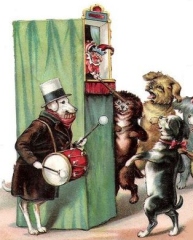 Dogs in place of humans