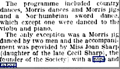 1930 Joan Sharp newspaper cutting