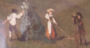 gathering hay