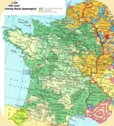 map showing Provence