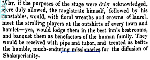 1855 newspaper cutting
